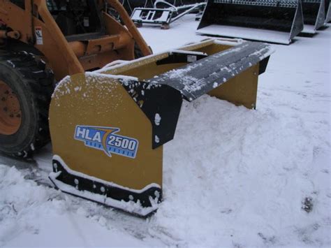 hla skid steer snow pusher|snow pushers for compact tractors.